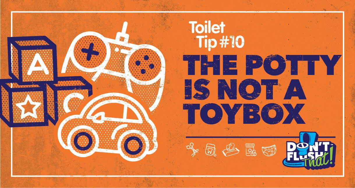 The potty is not a toy box.